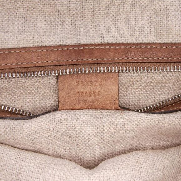 Pre Loved gucci GG Pattern Tote Women Brown Tote Bags - Picture 6 of 8